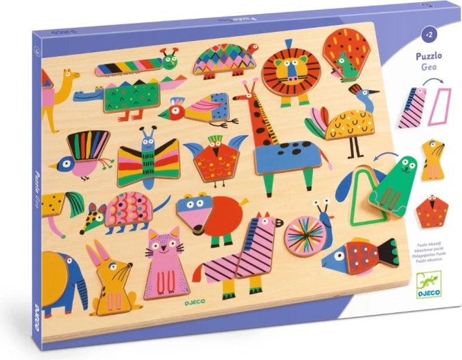 Puzzle de madera Djeco Geo