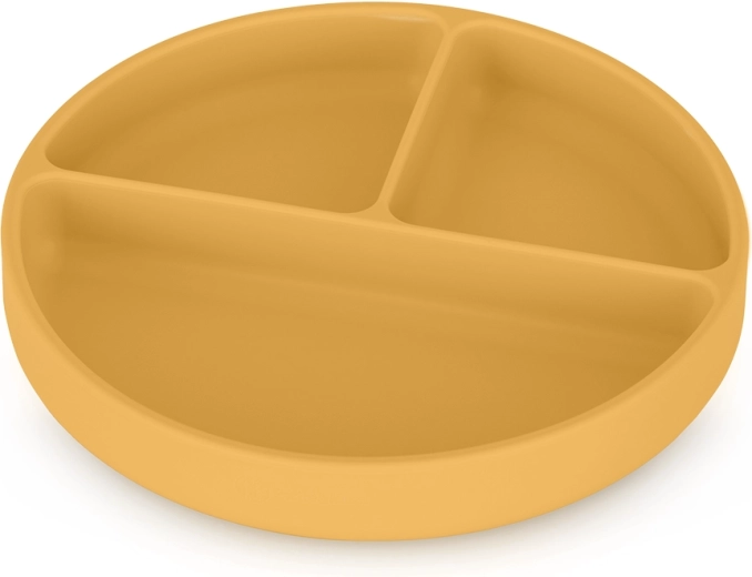 Petite&Mars plato divisor de silicona con ventosa Take&Match intense ochre 6m+