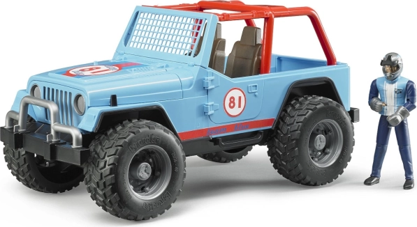 Coche todoterreno Bruder Jeep con conductor