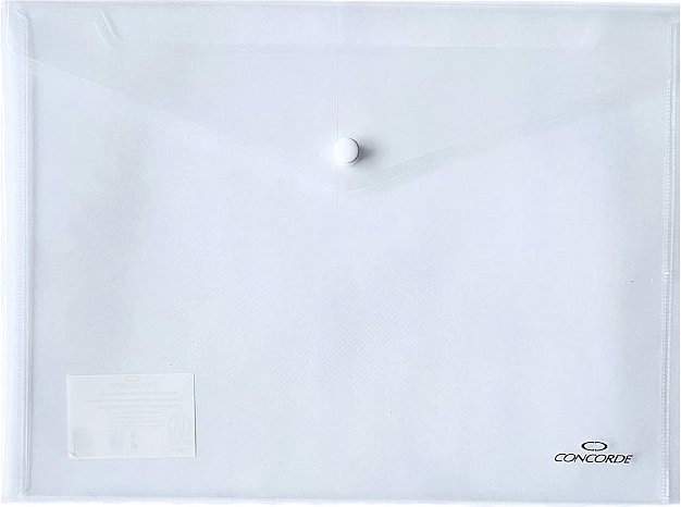 Carpeta de documentos con broche A4 transparente CONCORDE