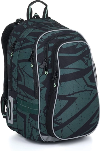 Mochila escolar Topgal Lynn verde piedra