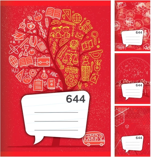 Cuaderno A6, rayado, 40 hojas