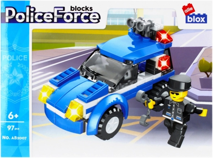 Coche de policía de acción