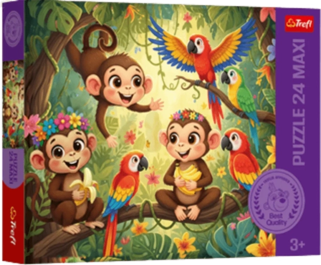 Puzzle Trefl Monitos y amigos maxi 24 piezas