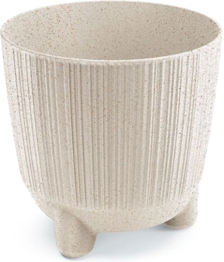 Maceta Ryfo N Eco Wood 14,5 cm blanca