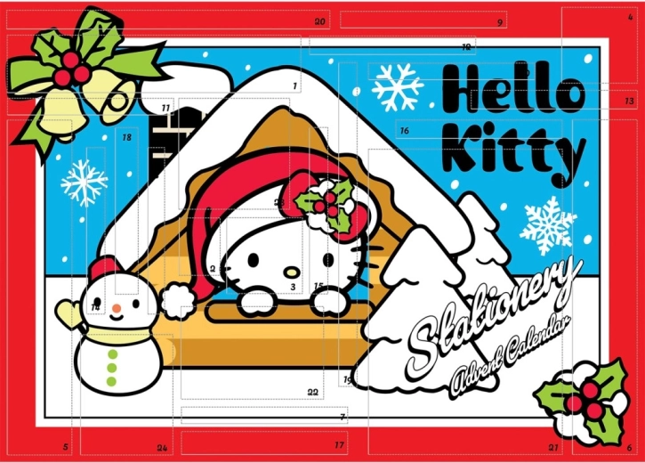 Calendario de Adviento Hello Kitty para manualidades (papelería)