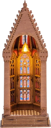RoboTime Rolife catedral geométrica – puzzle 3D de madera con LED