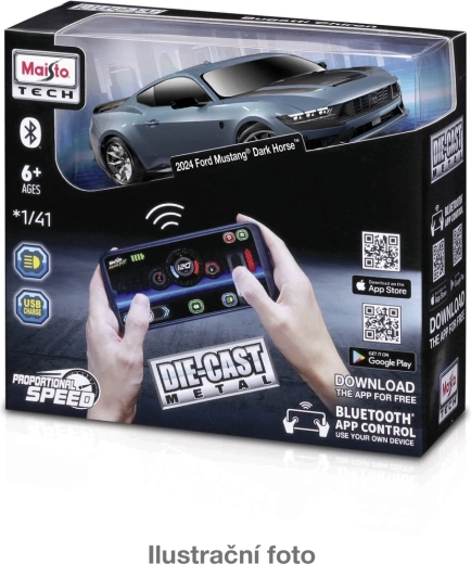 Maisto RC modelo metálico 1:41 con control Bluetooth y luces