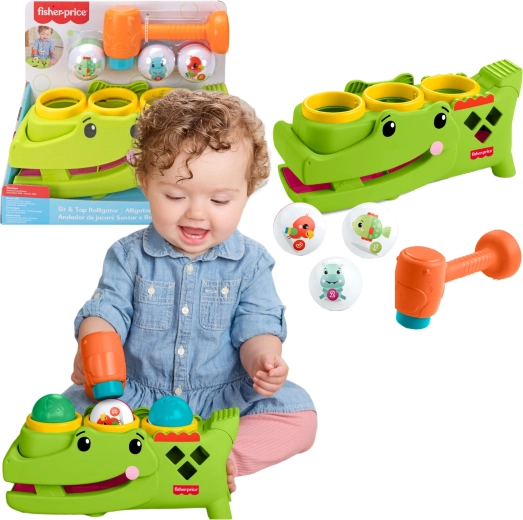 Fisher-Price martillo activo Cocodrilo con pelotas