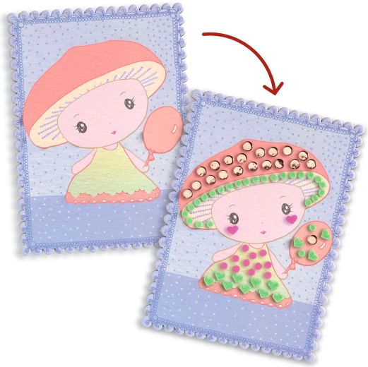 Efecto 3D en relieve en las tarjetas terminadas
