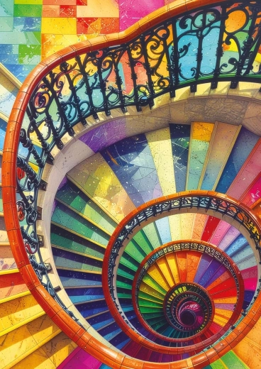 Puzzle Escalera del amor de 500 piezas