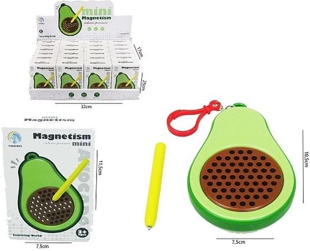 Pizarra magnética para dibujar con forma de aguacate