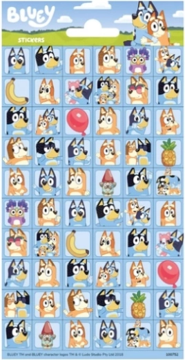 Bluey mini pegatinas – 60 uds