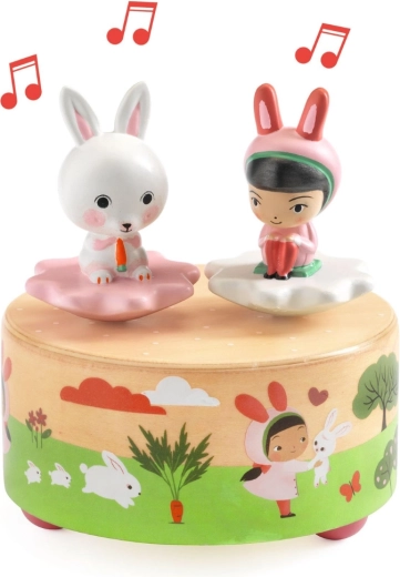 Caja de música Conejito y niña DJECO