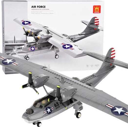 Set de bloques de construcción técnicos Wange avión PBY-5A Catalina (364 piezas)
