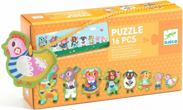 DJECO Puzzle Grandes y Pequeños en la Granja