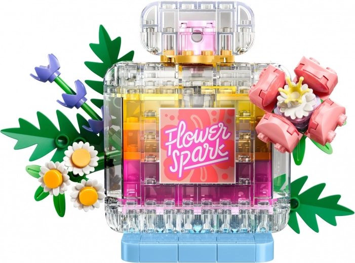 Detalles florales y aspecto “de cristal”