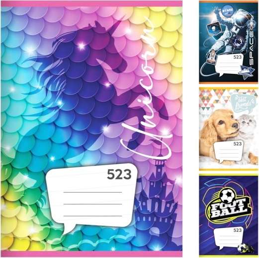 Cuaderno A5, 20 hojas – rayado 12 mm