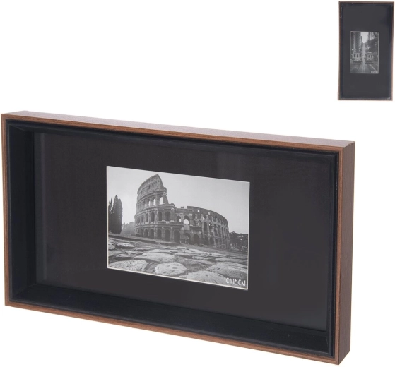 Marco de fotos de madera marrón 32 × 3 × 17 cm (2 variantes)