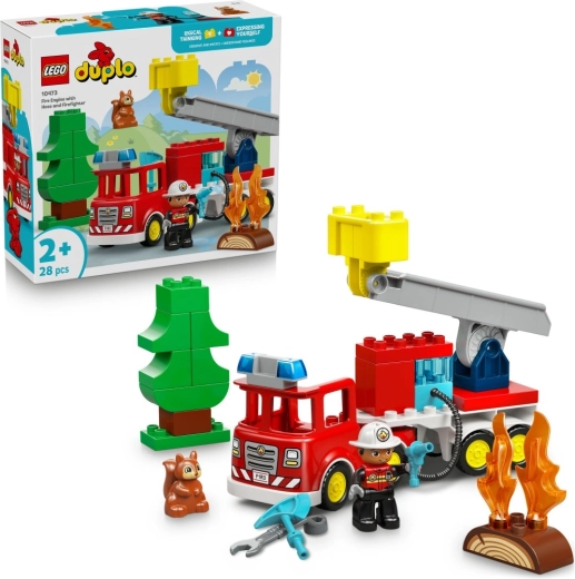 LEGO DUPLO Camión de bomberos con manguera y bombero