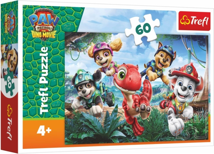 Puzzle La Patrulla Canina Paw Patrol Dino Movie: rescate de dinosaurios (60 piezas)