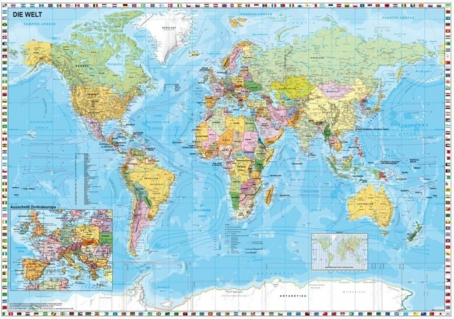Puzzle mapa política del mundo 1500 piezas SCHMIDT