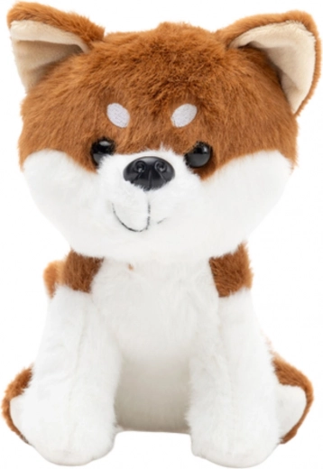 Perro de peluche Shiba Inu marrón-blanco 20 cm