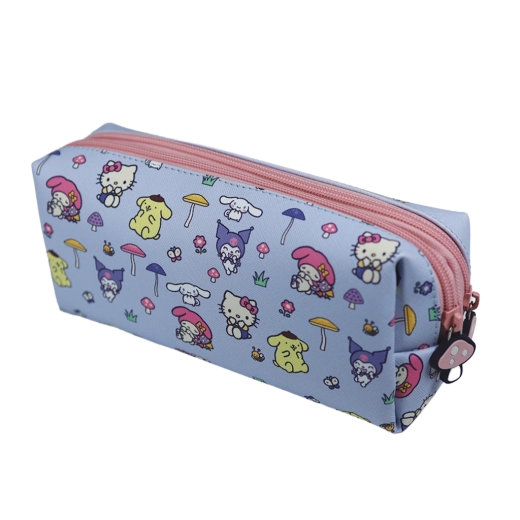 Hello Kitty y amigos estuche escolar doble mushroom