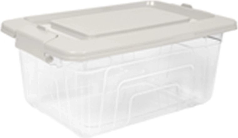 Caja de almacenamiento con tapa 3,45 l – de plástico