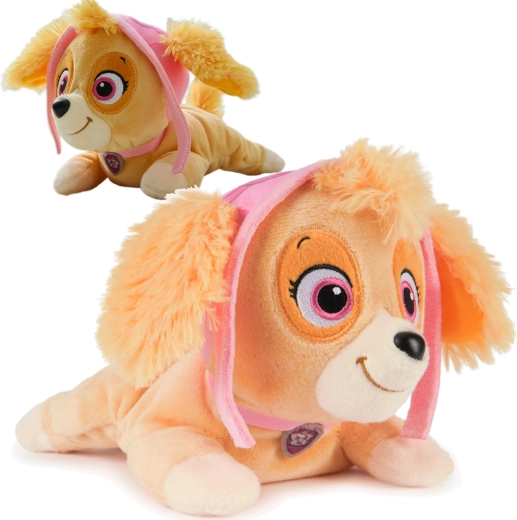 Peluche Skye de La Patrulla Canina (Paw Patrol) de GUND – perrita acostada 22 cm