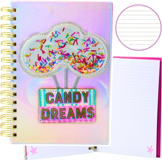 Cuaderno de líneas Candy Dreams holográfico A5