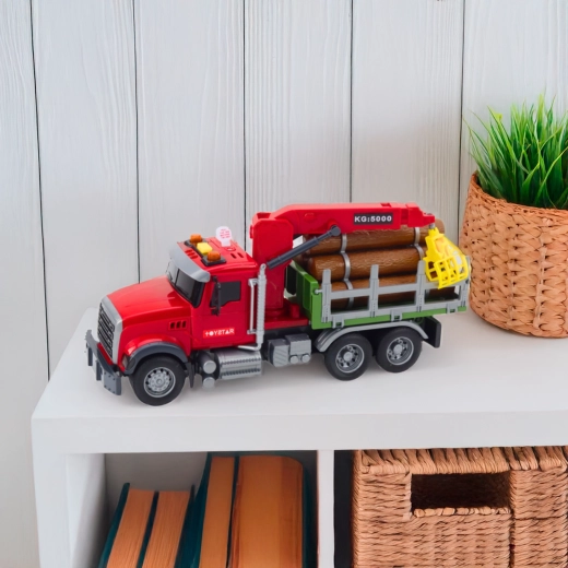 Grúa giratoria con garra mecánica