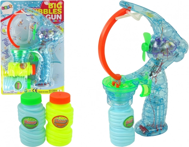 Pistola de burbujas de jabón con luces y sonidos 24 cm