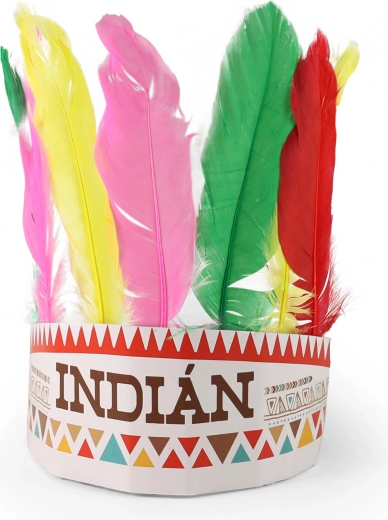 Cinta india con estampado checo