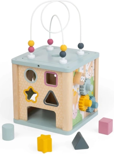 Bigjigs Toys cubo de actividades motrices con laberinto