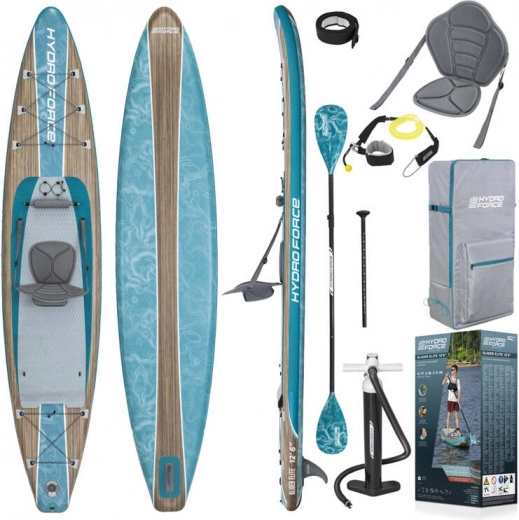 Paddleboard hinchable Hydro-Force Glider Elite 381x79x15cm 2 en 1