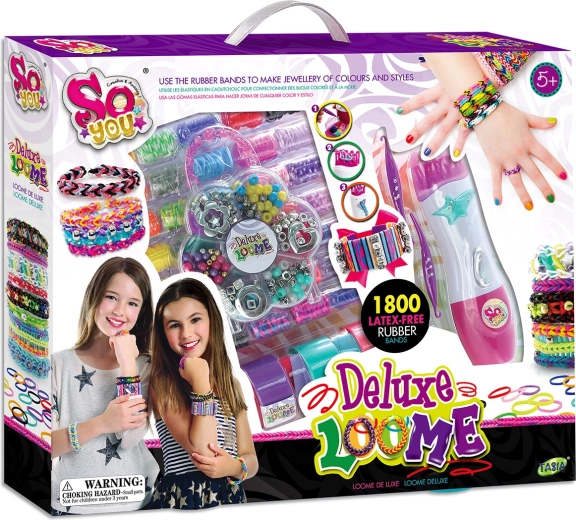 Tasia telar para fabricar pulseras con gomitas sin látex – 1800 uds.
