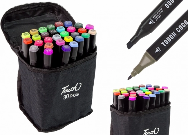 Set de 30 rotuladores de alcohol Touch en estuche