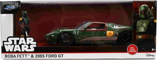 Jada Star Wars Ford GT 2005 a escala 1:24 con figura de Boba Fett