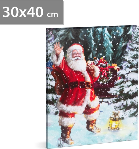 Cuadro LED navideño para colgar en la pared