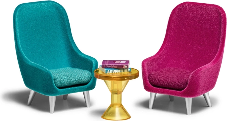 Lundby set de sillones y mesita para casa de muñecas