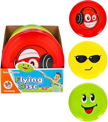 Plato volador para niños con cara alegre
