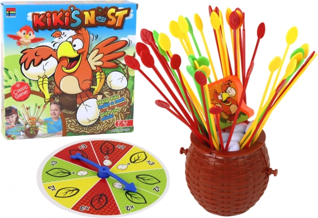 Juego de mesa Construye un nido para KIKI – juego familiar de habilidad