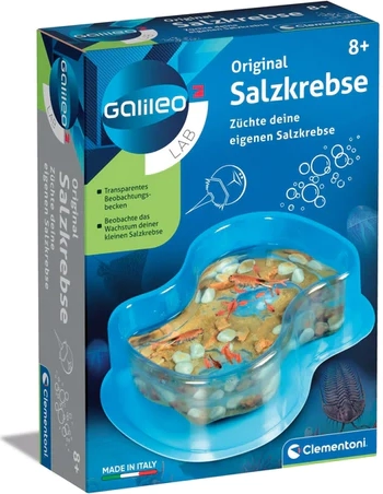 Clementoni Galileo lab camarones de salmuera originales (Artemia salina) – kit para cría y observación