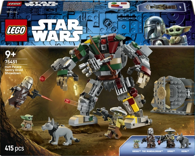 LEGO Star Wars enfrentamiento con el droide guardián en el palacio de los Hutt