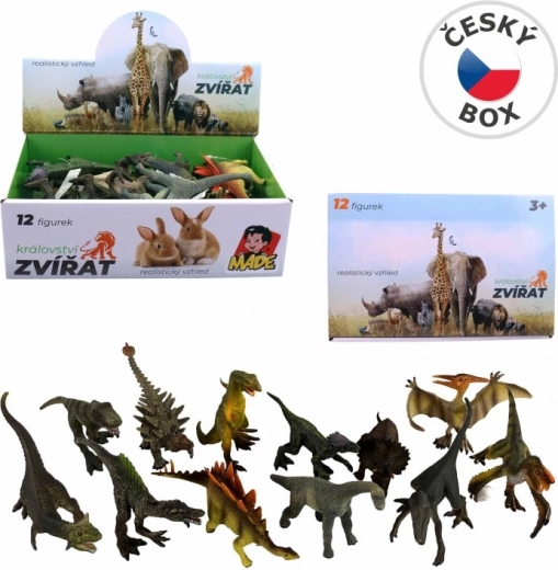 Figuras de dinosaurios - set de 12 uds.