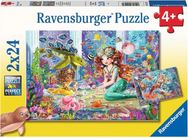 Puzzle Ravensburger Sirenas 2×24 piezas