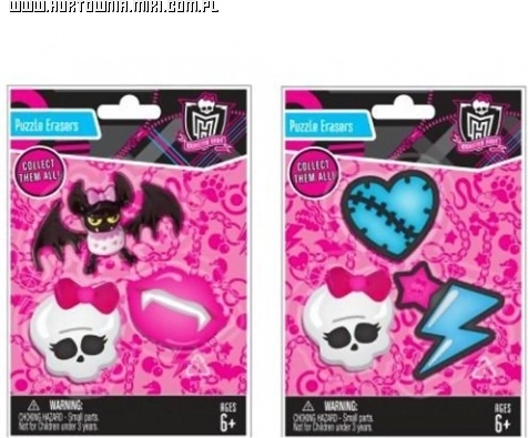 Set de gomas Monster High – Frankie Stein y sus amigas