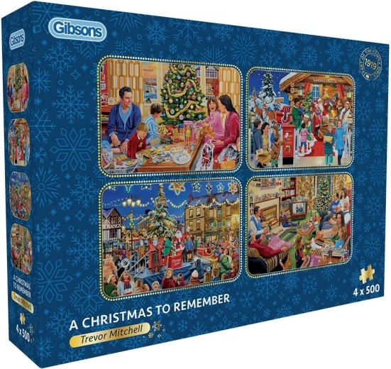 Puzle Gibsons Navidades inolvidables 4×500 piezas