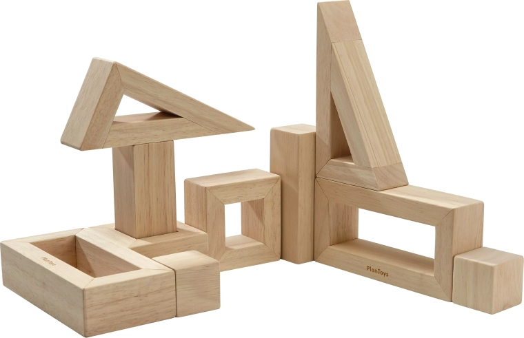 PlanToys bloques de madera huecos